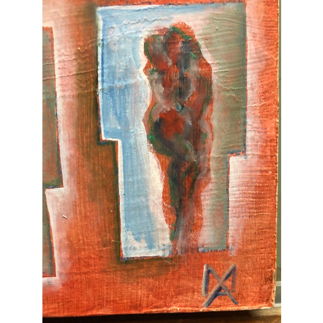 Expressionism Matthias AlfenMatthias Alfen German Sculptor Modern Expressionist Painting Psychogram For Sale - Image 3 of 4