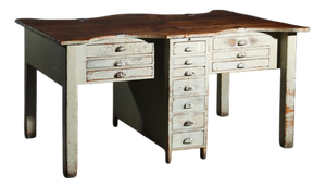 Industrial Table with Four Workstations
