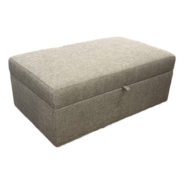 Crate & Barrel Storage Ottoman For Sale