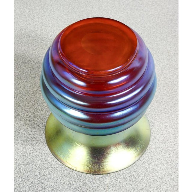 Myra Series Vase in Iridescent Glass from WMF, 1930s For Sale - Image 6 of 8