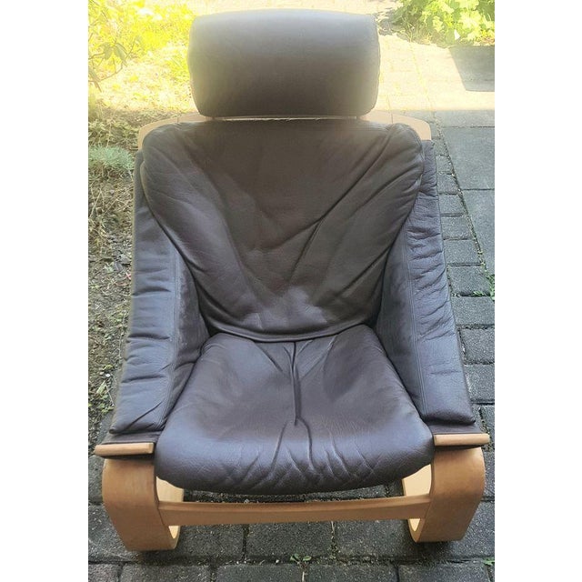 Mid-Century Modern Swedish Kroken Lounge Chair and Ottoman by Åke Fribyter for Nelo, Set of 2 For Sale - Image 3 of 10