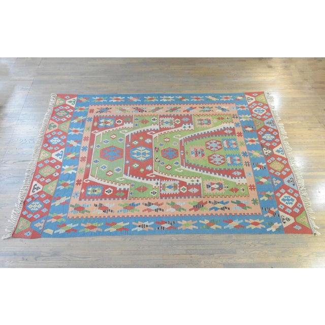 Vintage Turkish Kilim For Sale - Image 11 of 12