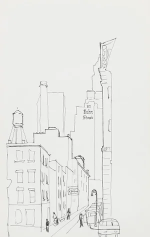 Eve Nethercott, John Street - Brooklyn (P2.70), Ink on Paper