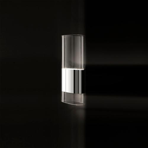 Wall Lamp in Aluminium and Pyrex Glass by Francesco Rota for Oluce For Sale - Image 3 of 5