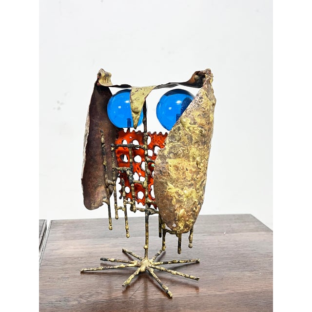 Bronze C. 1960s Brutalist Bronze Owl Sculptures by Don Budy- A Pair For Sale - Image 8 of 10