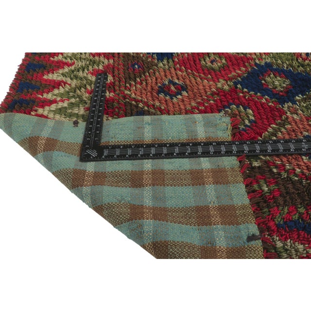 Mid 20th Century Vintage Finnish Rya Ryijy Rug - 04'07 X 05'09 For Sale - Image 5 of 9