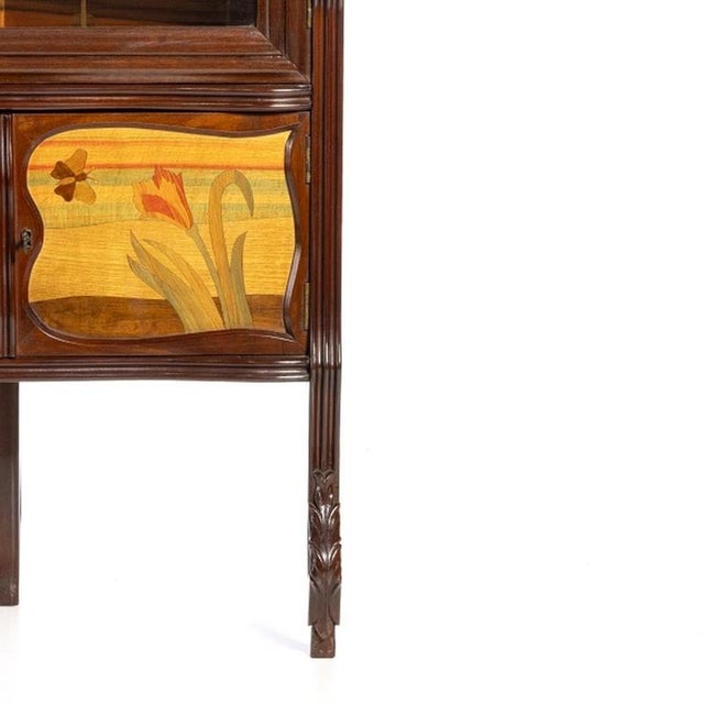 Art Nouveau Display Corner Unit For Sale - Image 5 of 6