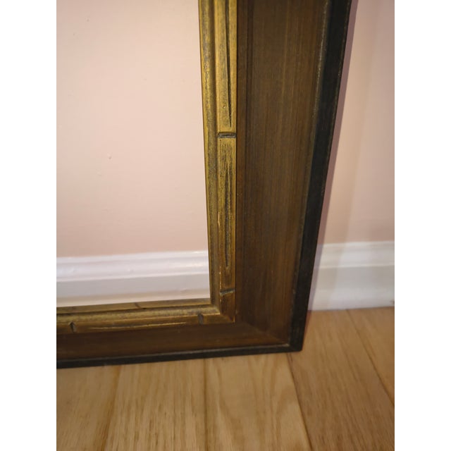 Mid Century Walnut Frame With Gold Border. Fits 12"/18" Painting For Sale In New York - Image 6 of 6