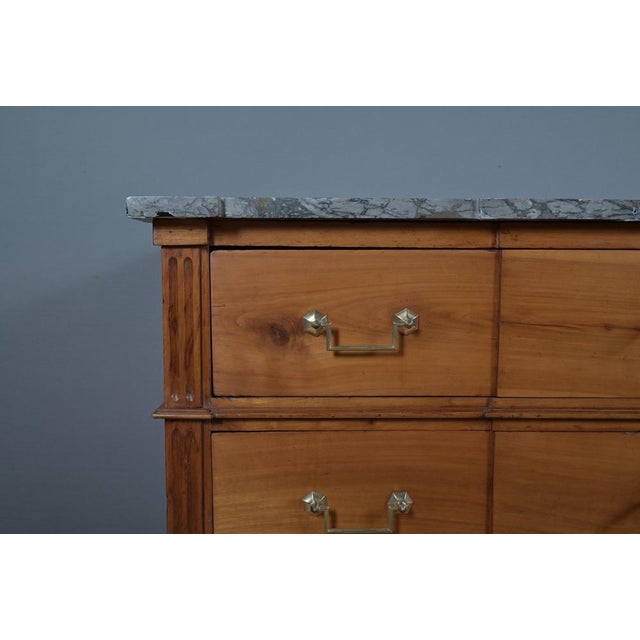 Brown Louis XVI Cherrywood Chest of Drawers, Late 18th Century For Sale - Image 8 of 18