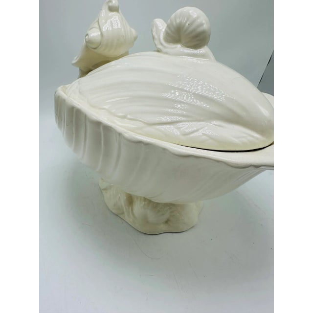 1960s Vintage Ceramic Snail Tureen For Sale - Image 5 of 9