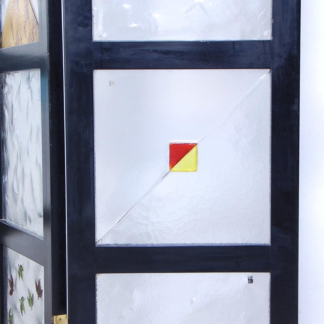 Room Divider with 12 Murano Glass Tiles, 1990s For Sale - Image 12 of 15
