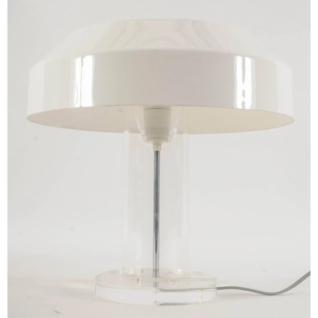 White ABN Lamp by Aldo van den Nieuwelaar, 1970s For Sale - Image 8 of 10