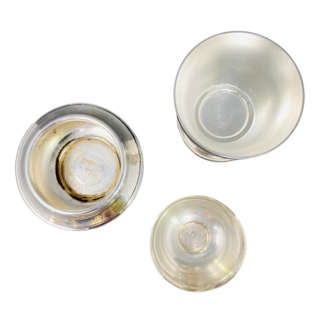 Vintage Collection of Silver & Silver Plate Revere Bowls Made in Italy and England For Sale - Image 4 of 11