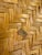 Mid 20th Century Vintage Chinese Woven Bamboo Serving Tray With Rope Handles | Herringbone Weave For Sale - Image 5 of 5