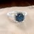 Natural Sapphire Diamond Ring Size 6.5 14k White Gold 2.25 Certified For Sale - Image 4 of 9
