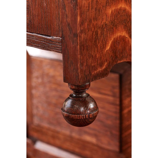 Antique Oak Arts & Crafts Sideboard For Sale - Image 15 of 16