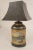 Wood Antique Tole Tea Canister Lamp For Sale - Image 7 of 9