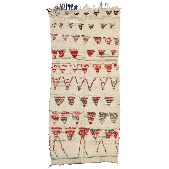 Vintage Berber Moroccan Rug Runner - 04'00 X 08'08 For Sale In Dallas - Image 6 of 6