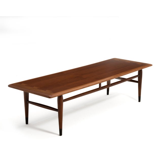 Altavista Lane Lane Acclaim Series Mid Century Modern 56" Coffee Table Andre Bus 1960s For Sale - Image 4 of 16