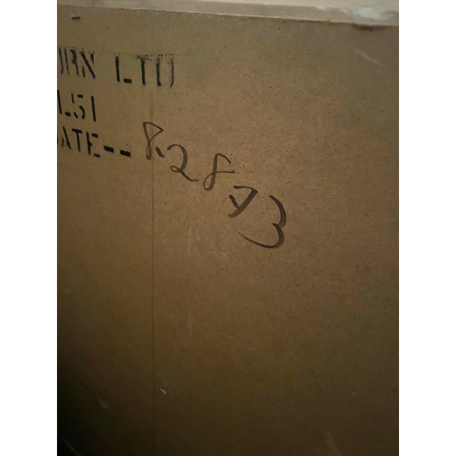 Wood Mid Century Dated 1973 Ornate Barwick Furniture Hollywood Regency Spanish Armoire Dresser For Sale - Image 7 of 8