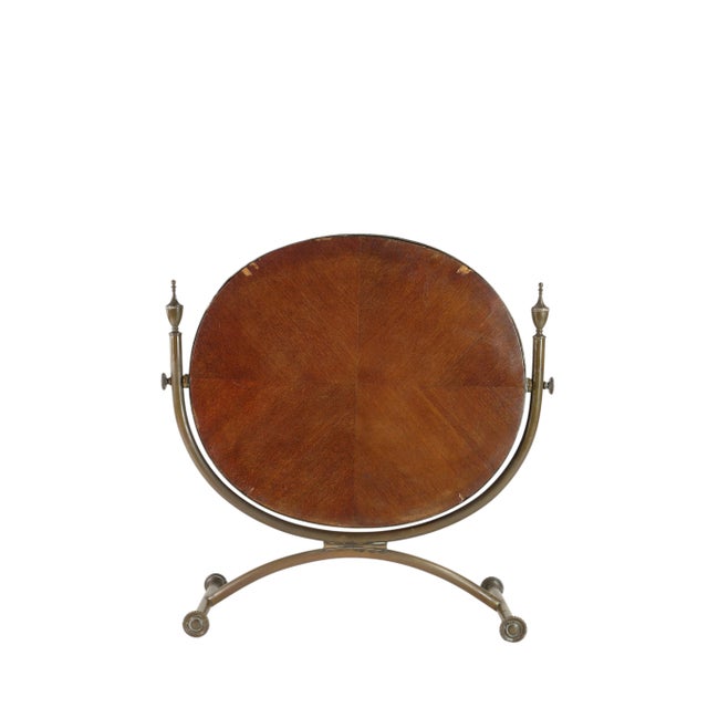 Neoclassical Italian Brass Table Mirror, 1940 For Sale - Image 11 of 16