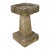English Garden Square Bird Bath of Carved Purbeck Stone For Sale