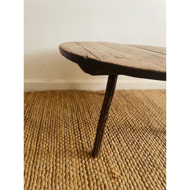 Brown Vintage Coffee Table in Oak For Sale - Image 8 of 13