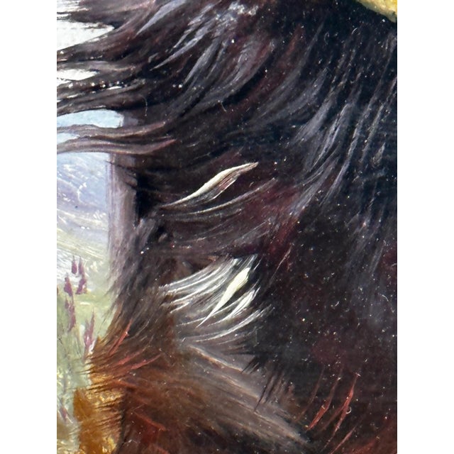 Late 19th Century Colin Graeme Roe, c.1880 — Setters Gordon & Irish Red & White Dogs Oil on Winsor & Newton Board, Victorian Sporting Portrait For Sale - Image 5 of 18