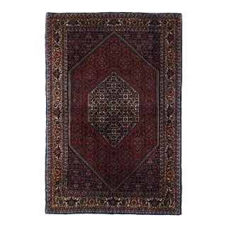 Vintage Bidjar Rug 3'8'' X 5'7'' For Sale