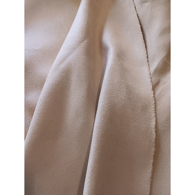 Contemporary Light Beige Ultrasuede Designer Fabric -1 1/3 Yards For Sale - Image 3 of 4