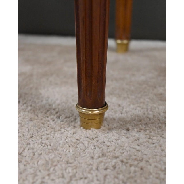 Brown Early 20th Century Louis XVI Mahogany Half-Moon Games Table For Sale - Image 8 of 18