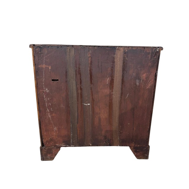 18th Century English George III Burl Walnut Kneehole Desk For Sale - Image 4 of 11