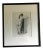Contemporary Figurative Female Nude Charcoal Drawing, Framed For Sale