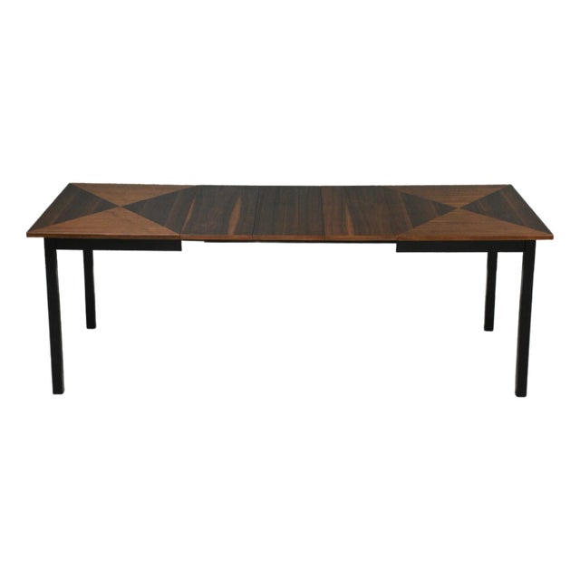 1960s Refinished 86” Walnut Dining Table For Sale