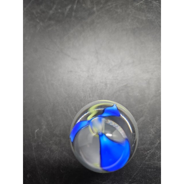 David D. Wilson Handblown Trillium Paperweight