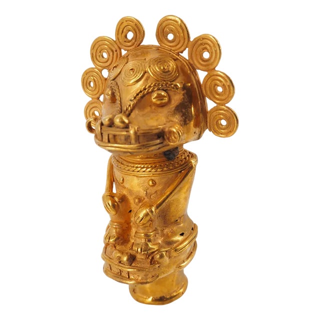 Colombian Taïrona Tumbaga Statuette of Servant of the Deities For Sale