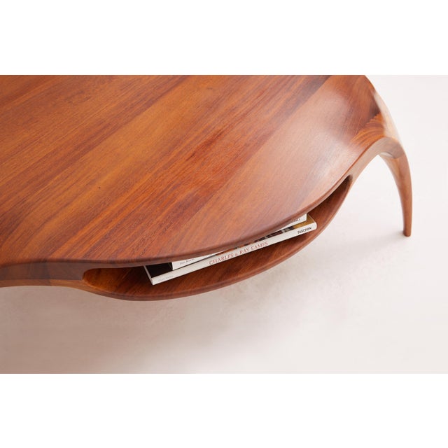 Wood Sankao Coffee Table in Iroko Wood by Henka Lab For Sale - Image 7 of 15