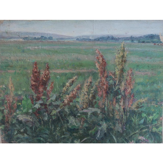 Ukrainian Impressionism Oil Painting, Rural Landscape For Sale