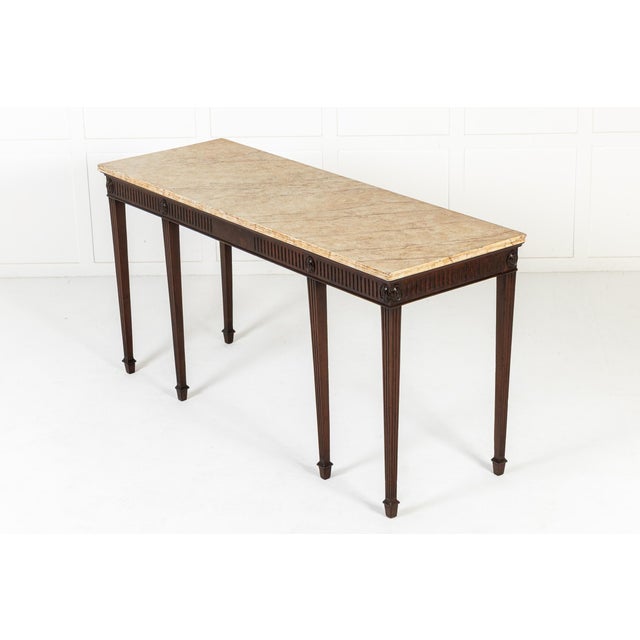 18th Century English Mahogany Serving Table For Sale - Image 3 of 8
