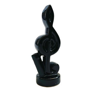 Ceramic Treble Clef Bud Vase For Sale
