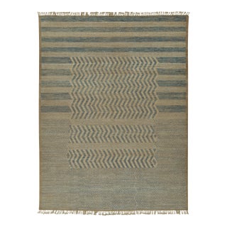 Rug & Kilim’s Modern Rug with Beige-brown Geometric Patterns - 10x14 For Sale