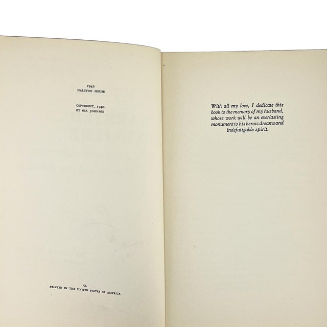 Black I Married Adventure by Osa Johnson, 1942 Zebra Cloth Safari Memoir For Sale - Image 8 of 10