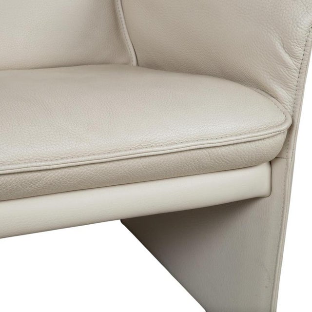 Animal Skin JR 2700 2-Seater Sofas in Cream Leather from Jori, Set of 2 For Sale - Image 7 of 16