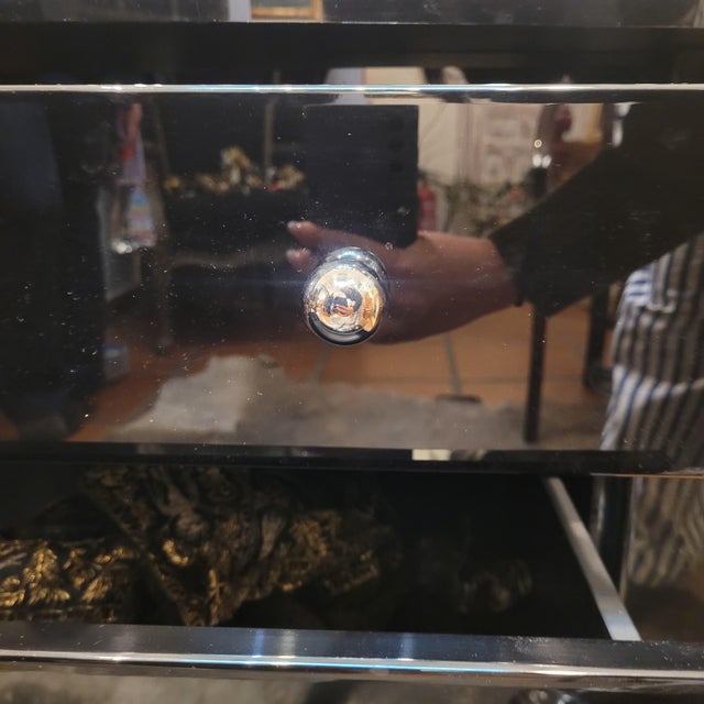 Vintage French Chest of Drawers in Lacquered Wood by David Lange, 1970s For Sale - Image 16 of 18