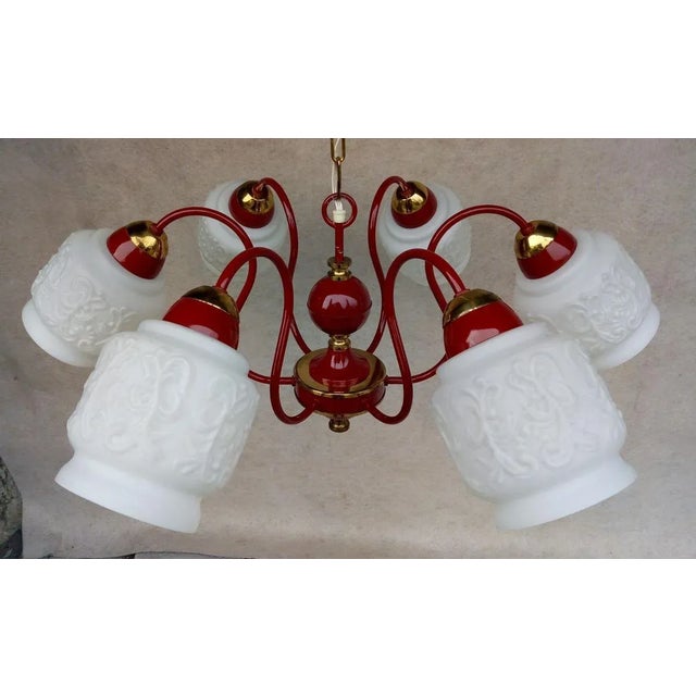 Vintage Chandelier from Drukov Brno, 1970s For Sale - Image 13 of 14
