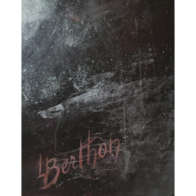 Paper Lucienne Berthon (1926–2012) – Original Oil on Board, Abstract Landscape For Sale - Image 7 of 7