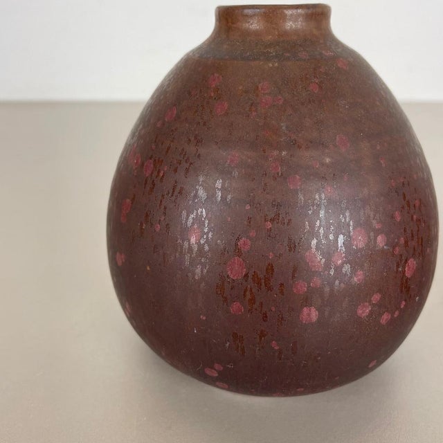 1970s Ceramic Studio Pottery Vases attributed to Elmar & Elke Kubicek, Germany, 1970s, Set of 2 For Sale - Image 5 of 18