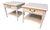 1970's Neoclassical Henredon Painted Nightstands- A Pair For Sale