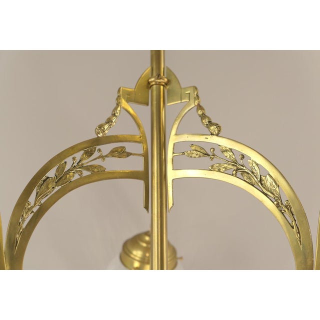 Viennese Art Nouveau Chandelier, Austria, 1910s For Sale - Image 4 of 14