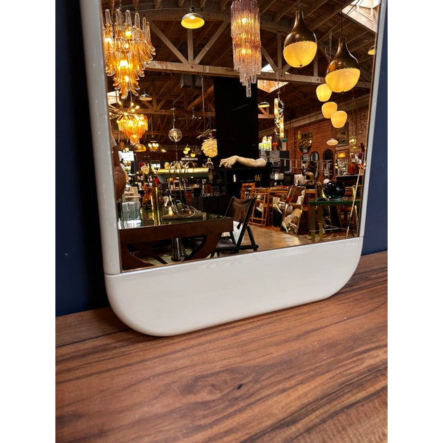 Mid-Century Modern Mid Century Italian Smoked Wall Mirror 1980s For Sale - Image 3 of 9